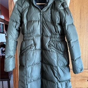 EUC, Coach Green Puffer Jacket